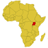 Uganda in Africa Map